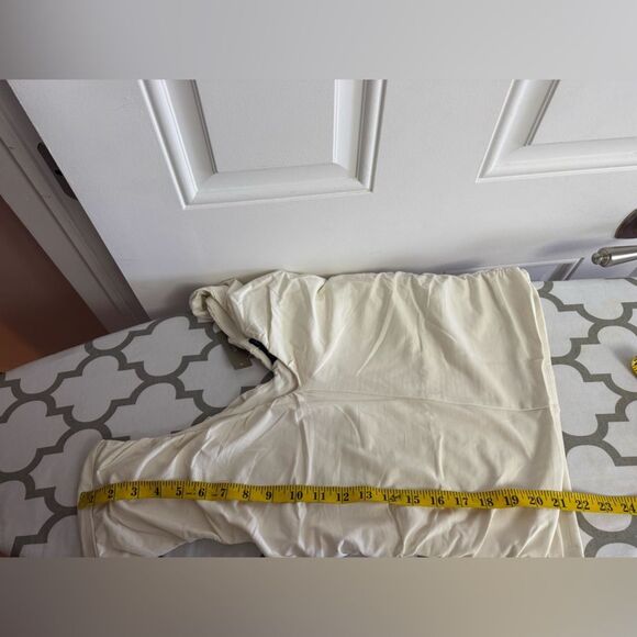 J. Crew Ruched V-neck top in stretch cotton blend NWT Size M - Picture 7 of 7